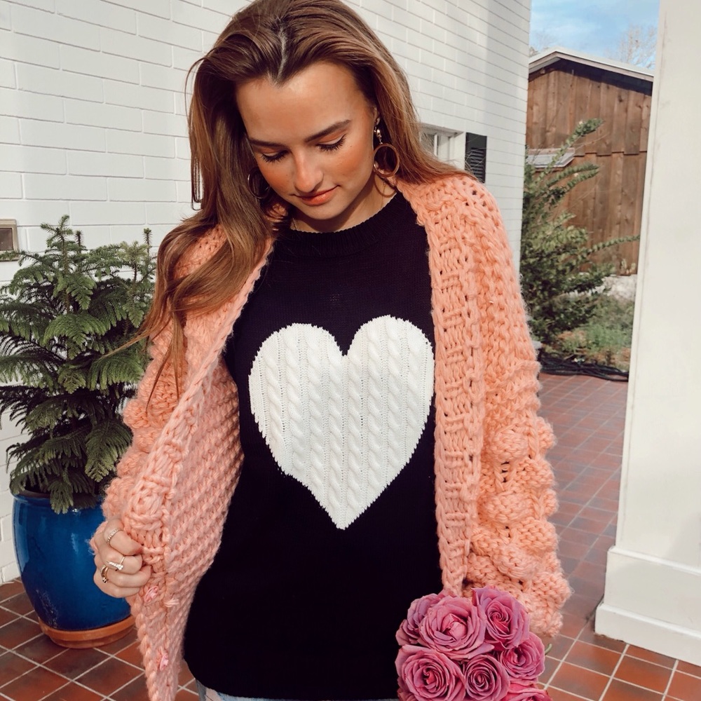 Wrapped In Love Sweater Black